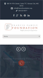 Mobile Screenshot of francisfoundation.org